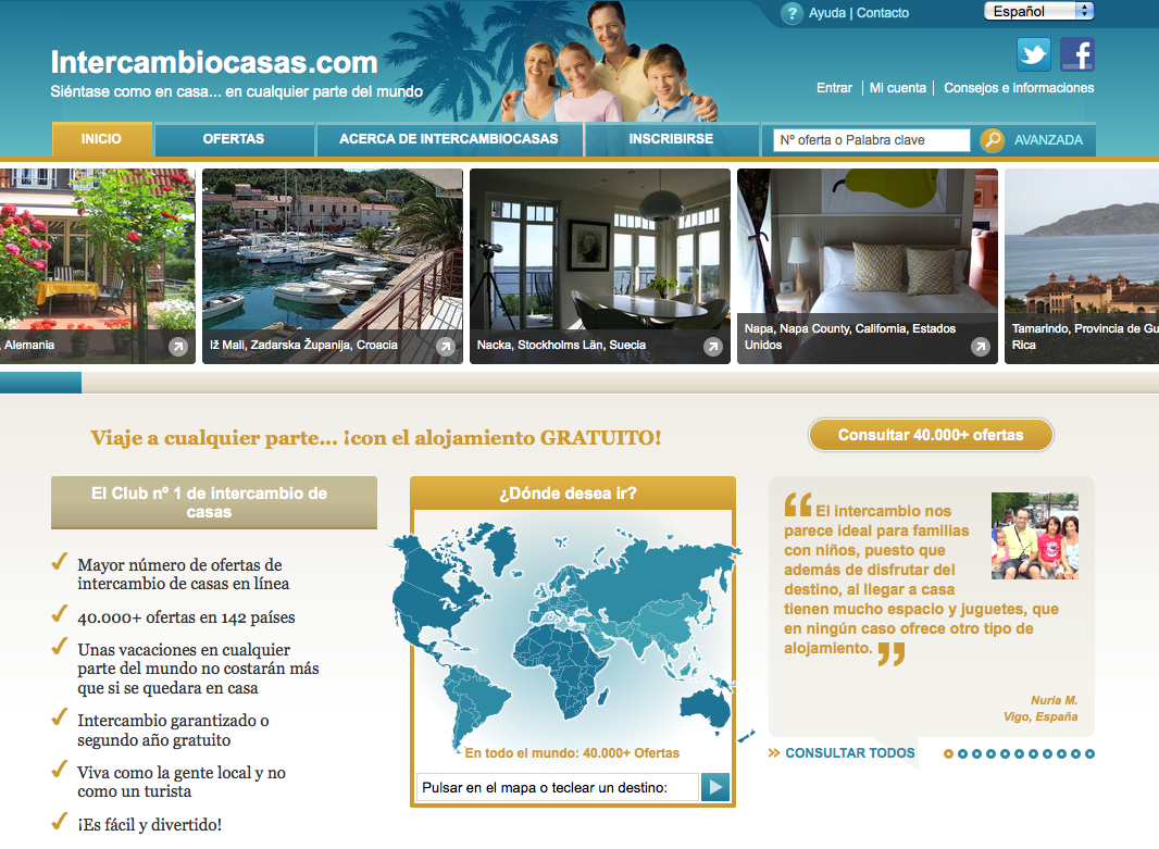 web intercambiocasas web intercambiocasas