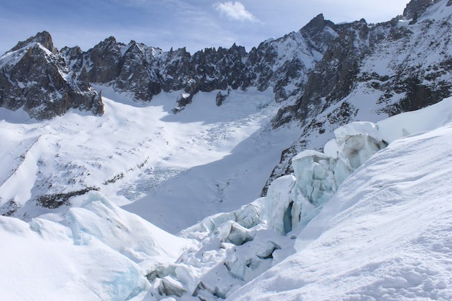 vallee blanche montblanc glaciar