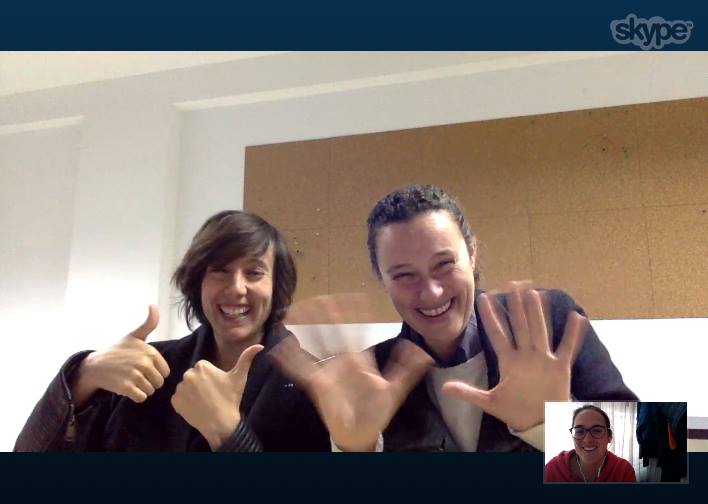 Videoconferencia por Skype con compañeras de Andalucía