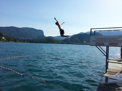 Trampolin lago Bled